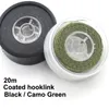 Braid Line 20m Camouflage Green Carp Fishing Soft Hook Link Hooklink coated Leader for Hair Rig 25 15LB Rigging 230729