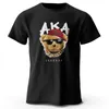 Men's T Shirts Cotton Vintage Old Shcool AKA Bear Printed T-Shirt For Men Women Tops Tees