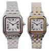 montre femme carrée classique montres à quartz Deluxe or rose or couleur argent montre rectangulaire montre-bracelet en acier inoxydable saphir diamant étanche Dhgate