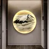 Wall Lamps Entry Porch Sea Decorative Painting Led Lamp Luminous Creative Living Room Bedroom Hanging