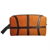 Cosmetische tassen Gevallen Custom Basketbal Patroon Toilettas Vrouwen Sport Cosmetische Make-up Organizer Dames Beauty Storage Dopp Kit Box 230729