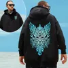 Felpe con cappuccio da uomo Vendita Uomo Nero Plus Size 6XL 7XL 8XL Manica lunga con cappuccio Streetwear Maschile Casual Maglione grande e alto 9xl