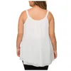 Women's Tanks Pleated Beaded Plus Size Top Tank Chiffon Casual Fashion Strap Solid Blouse Corset