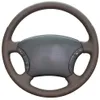 Coprivolante per auto in pelle naturale marrone scuro per Toyota Land Cruiser Prado 120 Land Cruiser 2003-2007 Tacoma 2005-2011245r