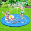 Sand Play Water Fun 100170cm Uppblåsbar spraykudde Summer Kids Mat Lawn Games Pad Sprinkler Toys Outdoor Tub Swiming Pool 230729