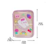 Briefcases Clear Tablet Sleeve Bag Lovely Cartoon Bear Carrying Bags Transparent Storage PVC Pouches