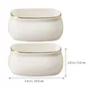 Storage Bottles Small Candy Box Canister Jars Plate Coffee Dispenser Dessert Ceramic Container Cube Bowl Food
