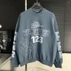 Männer Hoodies 2023 Heilige Vintage RRR123 Sweatshirts Männer Frauen Qualität Gewaschen RRR 123 Crewneck Hoodie Anime Kleidung