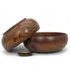 Bowls Solid Wood Jujube Wooden Bowl Fruit Dinnerware For Home/el/Restaurant