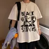 メンズTシャツブラックストーンナナオサキカスタムTシャツ女性デザイナー服ギフトサマーファッションカジュアルカジュアルコットン特大のゴシック