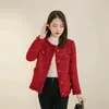 Vestes pour femmes printemps automne 2023 la veste petit parfum manteau mince célébrité survêtement Tweed simple boutonnage femme haut marée