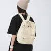 School Bags Large Capacity Canvas Backpack 2023 Women's Travel Bag Girls Boys Back To Basual Simple Army Green 230729