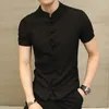 Chemises décontractées pour hommes 2023 été lin chinois hommes chemise Culture à manches courtes vêtements traditionnels Kongfu
