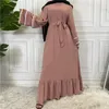 Ethnische Kleidung Eid Plain Plissee Abayas Für Frauen Türkische Kleider Ramadan Abaya Dubai Türkei Muslimische Mode Arabisch Hijab Kleid Islamisch