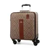 Bavullar Moda PU Deri Seyahat Çantaları Bagaj Setleri Kadınlar Rolling Bavul ile Çanta Erkekleri