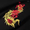 Men's Hoodies Autumn Winter Chinese Style Phoenix Embroidery Long Sleeve Hooded Sweaters Men Loose Ins Fashion Couple China-Chic Coats