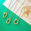 Pendant Necklaces FLOLA Copper CZ Women Necklace White Stone Gold Plated Chain Gift Wholesale Jewelry Nkey36