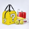 Lunch Bags Question Block Marios Insulated Lunch Bag for Women Men Leakproof Cold Lunch Box Kids School Children School Food Tote Bags 230729