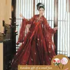 Black Red Hanfu Dress Folk Dance Costume Chinese Traditional National Fairy Costume Ancient Han Dynasty Princess Stage Outfits255n