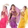 Scen Wear Belly Dance Performance Suit 2023 Festival outfit Women Hanging Coin Swivel Pants Costume For Oriental
