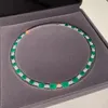 Strands Strings QTT Vintage Charm Luxury 925 Sterling Silver Columbia Emerald Collar para Mujeres Banquet Party Gargantillas Joyería Fina Regalo 230729