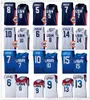 2023 FIBA USAmerican World Cup Basketball Jerseys 8 Paolo Banchero 5 Mikal Bridges Jalen Brunson Anthony Edwards 4 Haliburton 9 Portis 15 Reaves 7 Ingram 13 Jackson Jr.