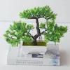 Dekorative Blumen, künstliche Topfpflanze, Bonsai, Bürodekoration, helle Farbe, Pflanzen, Schränke, exquisite Verarbeitung, hohe Qualität