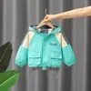 Jackets Boys Spring Autumn Children Hoodies Trench Coats For Baby Girls 1 To 6 Years Clothes Kids Outerwear Toddler Tops Coat 230729
