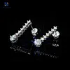 Designer Jewelry Custom Iced Out 925 Sterling Silver Boucles d'oreilles Hip Hop Moissanite Boucles d'oreilles Seven Drop Diamond Stones Boucles d'oreilles vissées