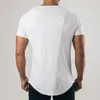 Erkek Tişörtleri Eğitimi Fitness Yaz Sporları Boş Boş Boş Boya Düğmesi Yakası Kısa Kollu T-Shirt Sıradan Erkek Giyim Tee Fil