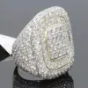 Güzel yeni 18k altın lüks tam elmas erkek yüzüğü Avrupa ve Amerikalı Kadın Yüzüğü294L satmak