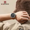 Other Watches 100 Original NAVIFORCE Watch For Men Quartz Sport Waterproof Clock Fashion Luxury High Quality Male Leather Wrist watch 230729