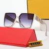 Designer solglasögon för kvinnor och män UV 400 skyddsbrev lår dubbel strålram utomhus varumärke solglasögon