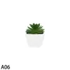 Fleurs décoratives simulées Mini plante en pot petites plantes artificielles bonsaï faux pour la maison jardin bureau Table chambre décoration ornements