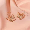 Boucles d'oreilles créoles Fanshion papillon créatif beau coeur clé délicate pour les femmes minimaliste bijoux cadeau noël en gros