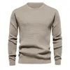 Hommes t-shirts mode automne décontracté à manches longues col rond couleur unie chemise hommes hommes Compression froid vitesse grand