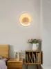 Lampa ścienna sypialnia ledowa nowoczesna minimalistyczna nordycka drewniane schody salon