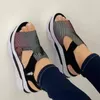 Sandaler Fish Mouth Wedge Woman's Platform Solid Color Buckle Fashion Ladies Slippers Outdoor Comfort Female Beach