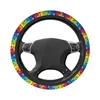 Steering Wheel Covers Colorful Guitar Rock Star Music Car Cover 38cm Soft Suitable Car-styling Interior Accessories