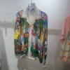 Casablanca-overhemdstijl Boutique-overhemd Losse vlinderoverhemden met lange mouwen