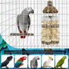 Autres fournitures pour oiseaux Perroquet Jouet Grands blocs en bois naturel Cage à mâcher Costumes pour aras Perroquets 230729