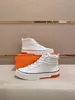 Mode 23S/S Mannen Trail Sneaker Schoenen Hoge Top Kalfsleer Suède Geitenleer Trainers Topmerk Groothandel Korting Man Skateboard Lopen Met Doos