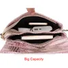 Вечерние сумки мода маленькое плечо для женщин зимние сумочки сумки для мессенджера Золотая розовая мини -женщина рука Украина 230729