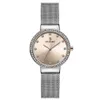 Relógios de pulso criativos femininos com diamante quartzo relógio de pulso de malha de aço inoxidável moda à prova d'água relógios de quartzo requintados para mulheres 230729