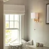Vägglampa amerikansk glas alla kopparduk form lampor sovrum vardagsrum sängplats gång studie dekorerade led lyssljus