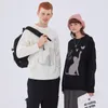 Herrtröjor kawaii roliga par kläder vintage stickad retro tröja harajuku män kläder drar homme toppar fin pullover sweter