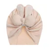 Bébé nœud Turban lapin chapeau nouveau-né indien casquettes élastique doux filles cheveux accessoires enfants lapin oreille chaud bonnets mignon Photo accessoires