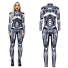 Scena Futurystyczna technologia Halloween Cosplay Come Women Men 3d Print Party Bodysuit Robot Mechaniczny kombinezon karnawałowy One186V