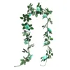 装飾的な花人工ブドウのシミュレーションリースローズガーランドレッタンデコレーションパーティーウェディングのための花の緑