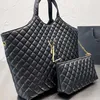 Handbag Trendy Women's Tote Shopping Handbag Top Linen Big Beach Designer Travel Crossbody Bag Shoulder Bag Purse Two